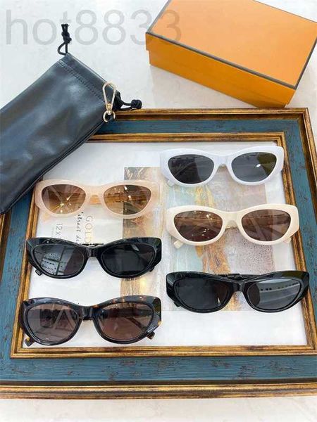 Designer de óculos de sol Novo F Co -Branded Ve Fashion personalizou os óculos de óculos de olho de gato jncb