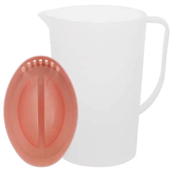 Dinnerware Define garrafas de vidro bebidas de tampas de acrílico jarro de suco de jarro de água fria chaleira clara