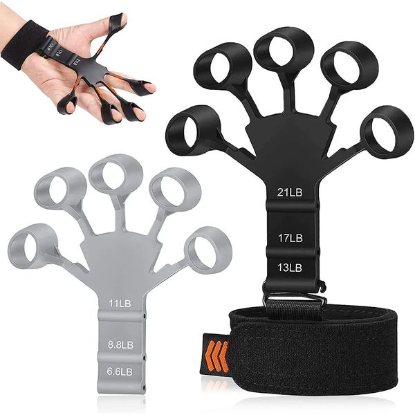 Apertos de mão Silicone Gripster Grip Strengthener Dedo Maca Ginásio Hand Grip Trainer Gripster Maca Guitarra Atletas Dedo Exercitador 231113