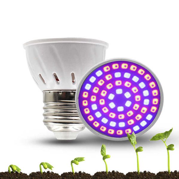 Grow Lights Phyto Led Hydroponic Growth Light E27 Led Grow Bulb MR16 Full Spectrum 220V UV 110V Lamp Plant E14 Flower Seedling Fitolamp GU10 P230413