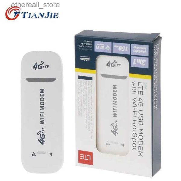 Маршрутизаторы TIANJIE 3G 4G GSM UMTS Lte Usb Wi-Fi модем ключ автомобильный маршрутизатор сетевой адаптер со слотом для SIM-карты Q231114
