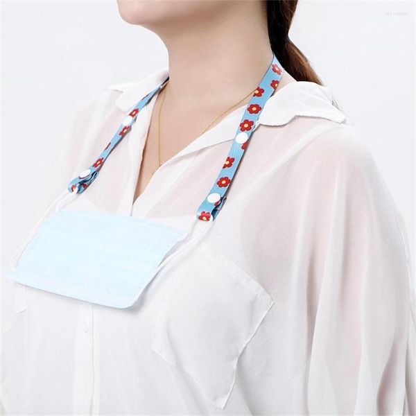 Ganchos 6pcs Conjunto de máscara de lanyard face bandana estender strap handy hands hanger de porta -orelha confortável para crianças adultos