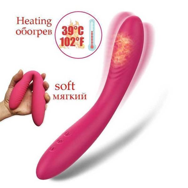 10 Modi Riesendildo-Heizungsvibrator für Frauen Silikonmaterial Weiche flexible Vagina Klitoris Masturbator Sexspielzeug für Frauen 231010