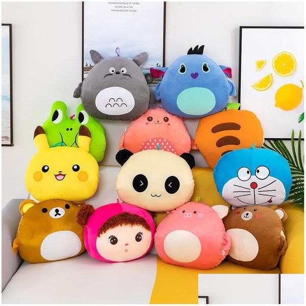 FILME TV PLUSH Toy Cartoon Mtifuncual Hand Pillows Throw Pillow Cushion Ambos Drop Delivery Toys Presentes de pelúcia Dhdql