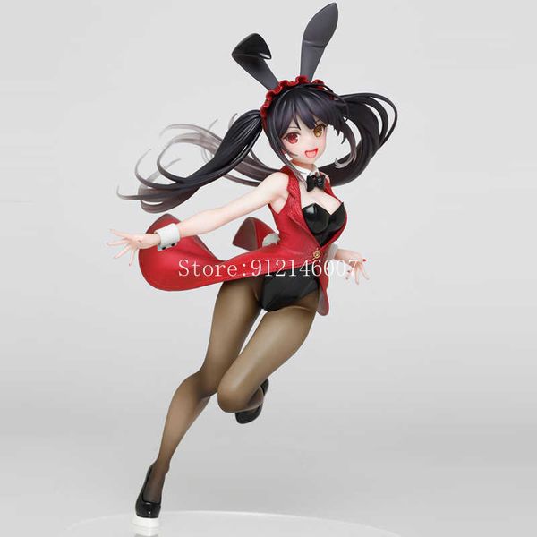 Figurines d'action 24cm DATE A LIVE Kurumi Tokisaki Anime Figure Coreful Figure Date A Bullet Tokisaki Kurumi Bunny Girl Action Figure Poupée Jouets AA230413