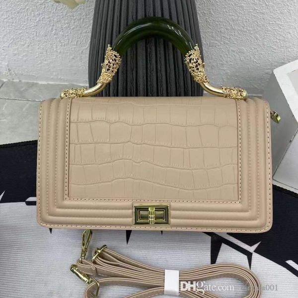 Steinmuster Damen Designer Umhängetasche 2023 Neue Vintage Handtasche mit Griff Damen Unterarm PU Kleine quadratische Messenger Bags