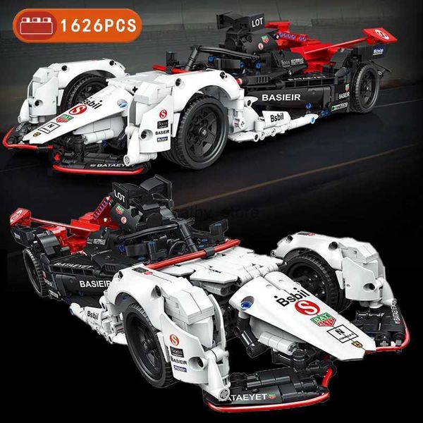 Araç oyuncakları 1626pcs moc f1 formül yarış arabası modeli yapı taşları tuğla çocuklar için yüksek teknoloji oyuncakları Noel eğitimi hediyeleri231114