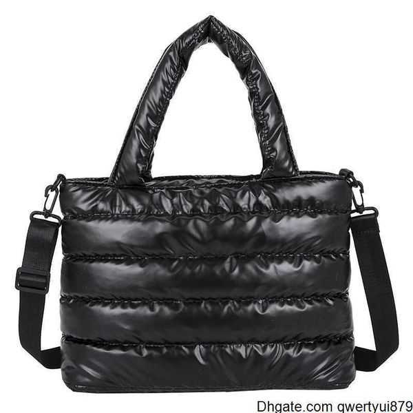 qwertyui879 câmeras de cúpula feminina bolsas de inverno espaço móvel space llight feminino para baixo bolsas de ombro com casaco de algodão com algodão itens baratos 2023 bolsas de natal 413smt