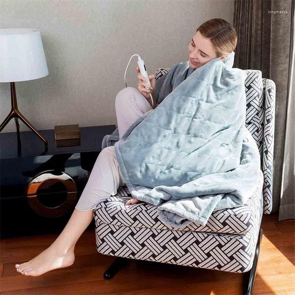 Coperte Scaldapiedi Copertura elettrica Gambe Ginocchia Dormitorio singolo Lenzuolo riscaldato Tavolo invernale per ufficio Riscaldamento Coperta piccola