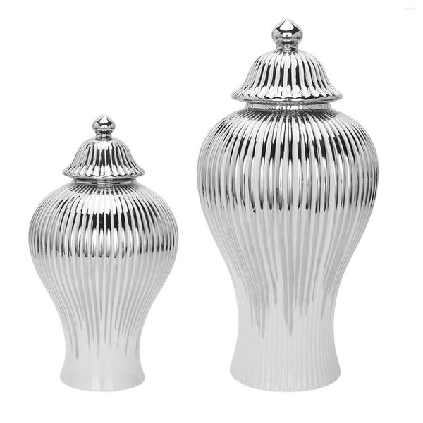 Bottiglie di stoccaggio Vaso di zenzero moderno Vaso di grande capacità Ornamento da tavolo Disposizione floreale Bottiglia artigianale da collezione per cucina da ufficio