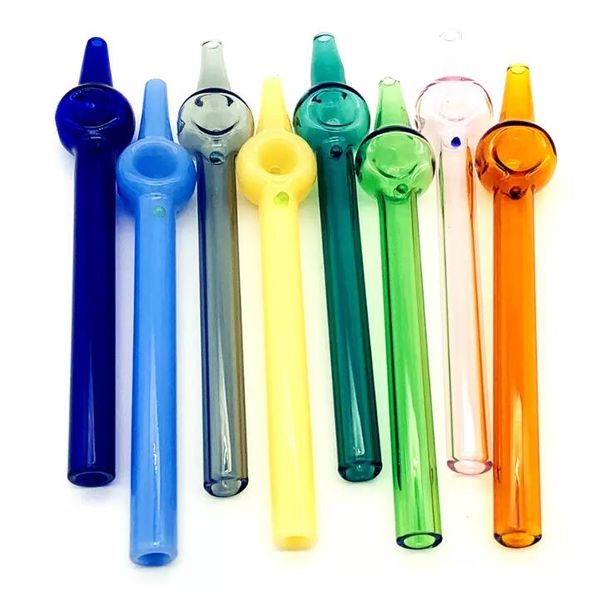 ACOOK Produzione PIPE Mini raccoglitore di nettare colorato con tubo da 6 pollici in vetro nector dritto accessori per fumatori punte in vetro per Dab