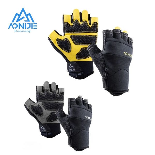 Спортивные перчатки AONIJIE M54, летние легкие, с захватом половины пальцев, дышащие для бега, фитнеса, езды на велосипеде, тренажерного зала, тяжелой атлетики 231114