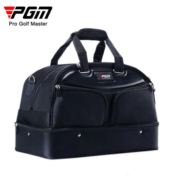 Altri prodotti da golf Borsa per abbigliamento PGM Borsa da uomo a doppio strato All Black Capacità Palla Alta qualità YWB005 231114