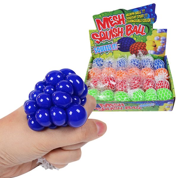 5.0CM Squishy Ball Fidget Toy Mesh Squish Pectin Grape Ball Anti Stress Venting Balls Spremere Giocattoli Antistress Giocattoli di decompressione Ansia Sollievo