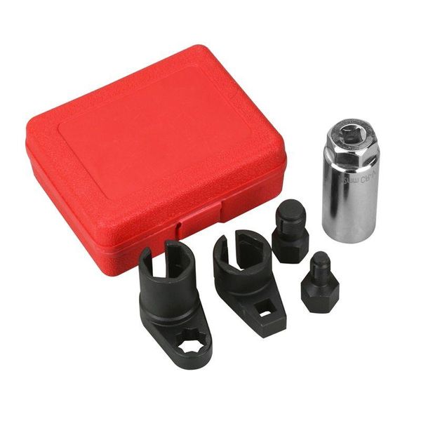 Freeshipping 5 Pçs / lote 22Mm Sensor Lambda de Vácuo de Oxigênio Remover Conjunto de Soquete Kit Thread Chasers Ferramentas de Reparo de Carro Cromo Vanádio Stee Ioxh