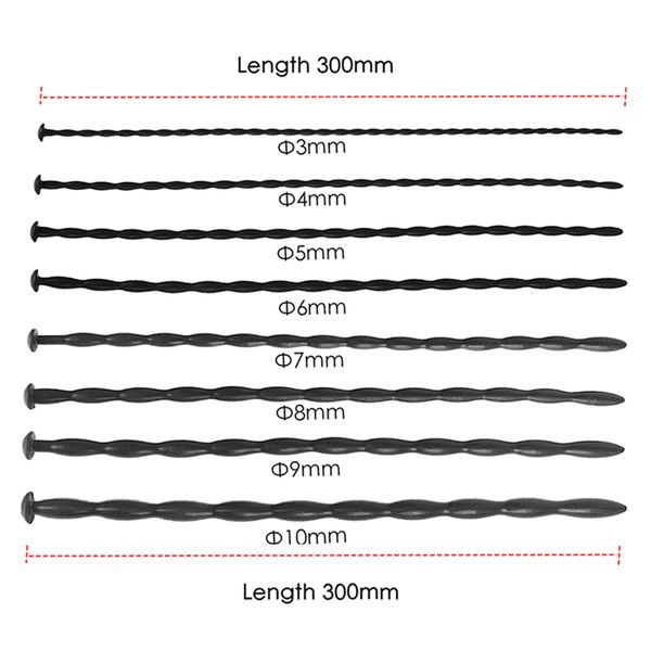 Adult Toys 8Pcs/Set Silicone Urethral Plug Urethral Sound Beads Hollow Probe Urinary Dilator Urethra Masturbat_voghion.com