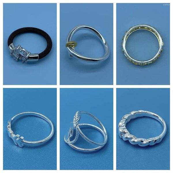 Кольца кластера Ring5 2023, стерлинговое кольцо с логотипом, ювелирные изделия, оптовая продажа, праздничные подарочные товары, подходящие для женщин, фабрика