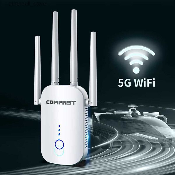 Router 2.4G 5GHz 1200Mbps Dual Band WiFi Extender Ripetitore WiFi 802.11AC Potente router wireless/AP AC1200 Wlan Amplificatore Wi-Fi Q231114