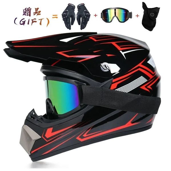 Capacetes de ciclismo capacete offroad unissex mountain bike motocicleta ATV downhill mountain DOT 231113