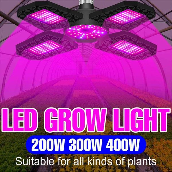 Grow Lights Ac85-265v Led Grow Light Plant Seed E27 Vollspektrum Hydrokultur Lampara Panel Bombilla Grow Tent Bulb 200W 300W 400W P230413