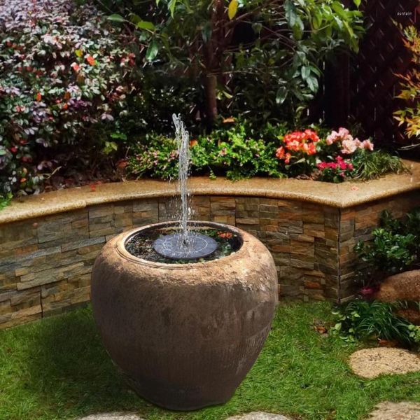 Gartendekorationen, praktische Wasserbrunnenpumpe, vielseitig einsetzbar, solarbetrieben, Vogelbad, Teich, dekorativ