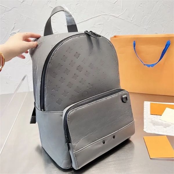 Designer-Rucksack, Schwarz, Reiserucksack, Handtaschen, Herren, Damen, Lederrucksack, Schultasche, luxuriöser modischer Rucksack, Schulranzen, Rucksack, Schultertasche, Büchertasche, Seesack