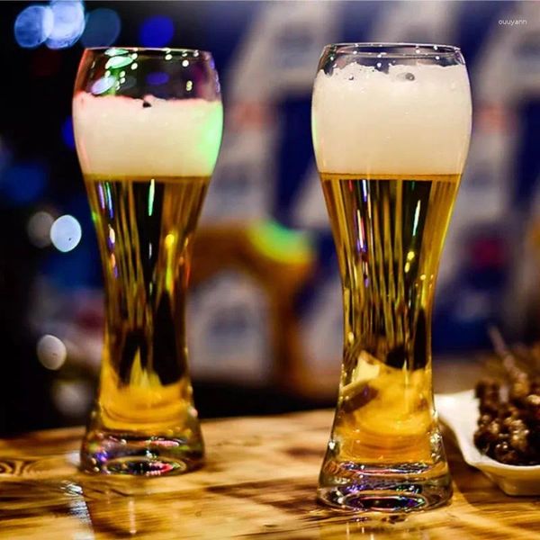 Copos de vinho luz luxo cerveja copo de vidro cristal doméstico profissional grande capacidade artesanato cerveja criativo high-end