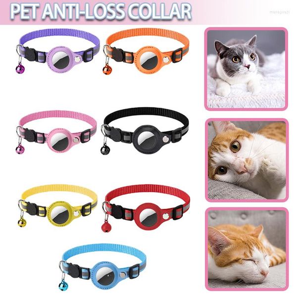 Hundehalsbänder Anti-verlorene Katze Reflektierende Hülle Tragbare Kätzchenhalsbandhüllen Haustiere GPS-Tracking Zubehör Zubehör