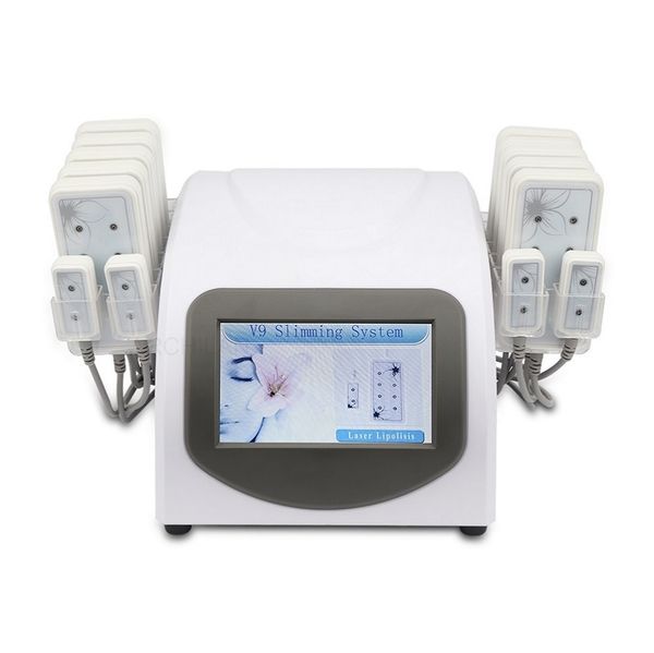 Equipamento esbelto portátil Lipo a laser 14 almofadas lipo corpo -peso -moldagem Máquina de gordura de emagrecimento Reduzir Diodo de celulite Diodaser Dispositivo de beleza de lipolaser