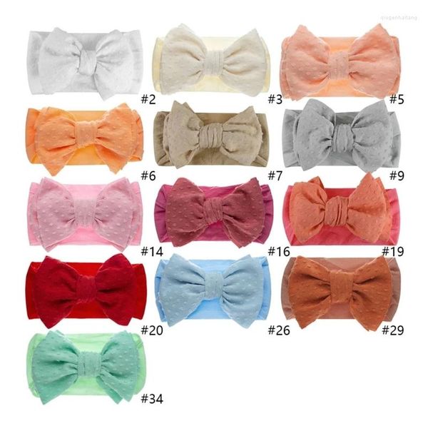 Acessórios de cabelo bebê meninas bandana grande laço banda criança headwrap turbante po adereços