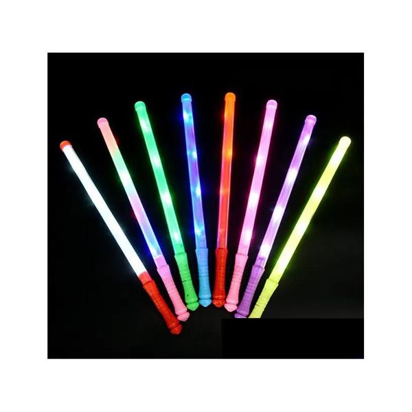 Decorazione per feste Decorazione per feste 48 cm 30 pezzi Glow Stick Led Rave Concert Lights Accessori Neon Sticks Toys In The Dark Cheer Jl0629 Dhtx1