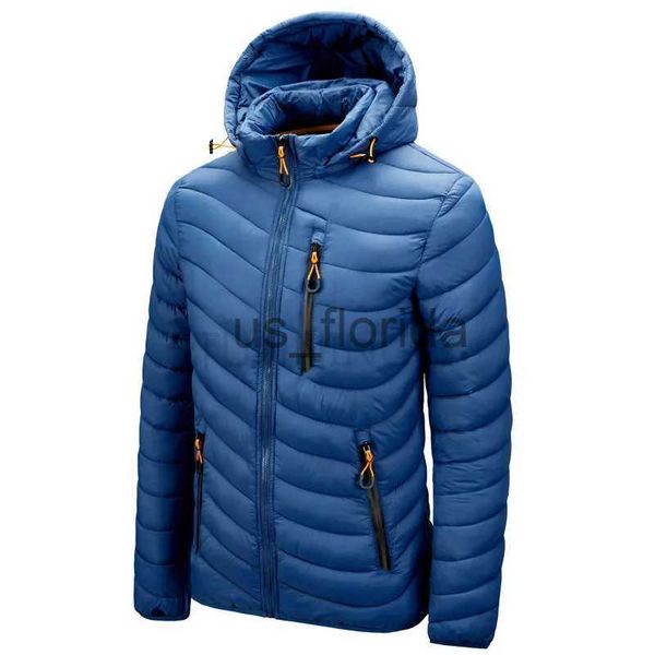 Casaco Masculino De Inverno Com Capuz Ultrafino Para Baixo