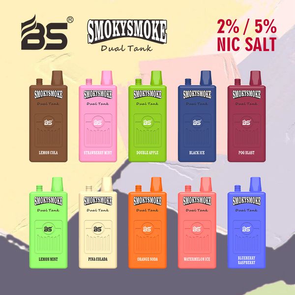 100% originale Breze Stiik 16000 sbuffi doppio serbatoio (36 ml) 18 ml x 2 pod con bobina ricaricabile da 650 mAh Batteria ricaricabile BS 16k penna Vape monouso Pod Ecig