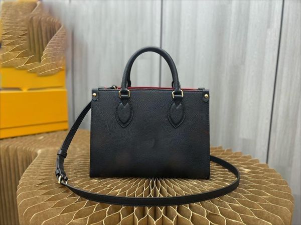 5A Neue Sommer Luxus ONTHEGO Schulter Tasche Designer erstklassige Leder Freizeit Einkaufstasche frauen Handtasche Umhängetasche Mode Große Brieftasche