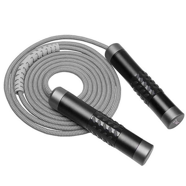 Springseile Springseile Tmt Gewichtetes Kampfseil Crossfit Aluminiumlegierungsgriff Für Fitness-Boxtraining Einstellbare Schwere Drahtgeschwindigkeit Dhn2J