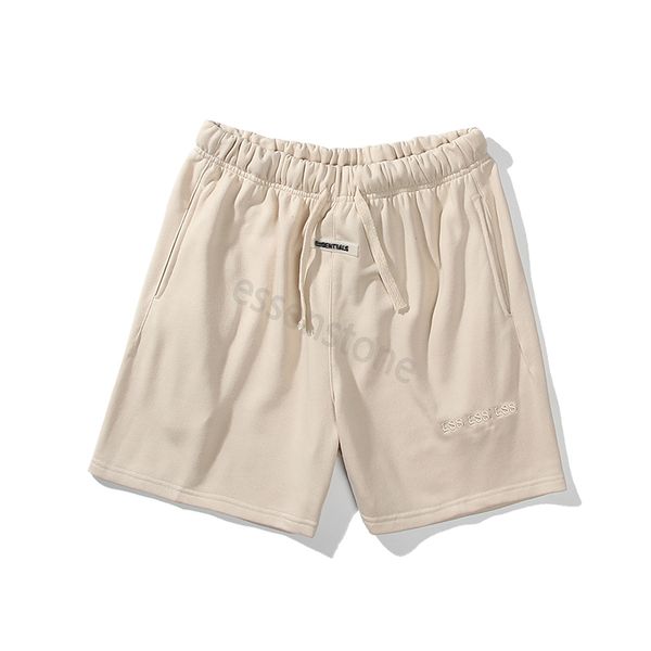 Calças curtas masculinas casuais de verão, medos de deus, com shorts de série com cordão, shorts de algodão essenciais para corrida e corrida, unissex S-2XL