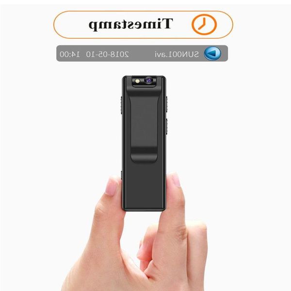 FreeShipping Câmera Corporal Mini Câmera Digital HD Micro Cam Movimento Magnético Instantâneo Lanterna Loop Gravação Camcorder Video Cam Xwcvn