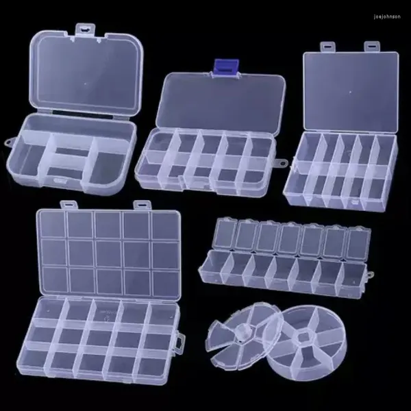 Мешочки для ювелирных изделий, 8 стилей, прозрачная пластиковая коробка, винтовое отделение, витрина для сережек, прозрачный терминал, органайзер, коробки для хранения инструментов