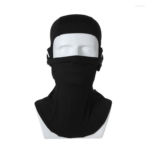 Bandane Uomo Donna Ciclismo Sci Equitazione Copricapo Bicicletta Sciarpa Maschera Sport all'aria aperta Protezione traspirante per fori per l'orecchio Nero.