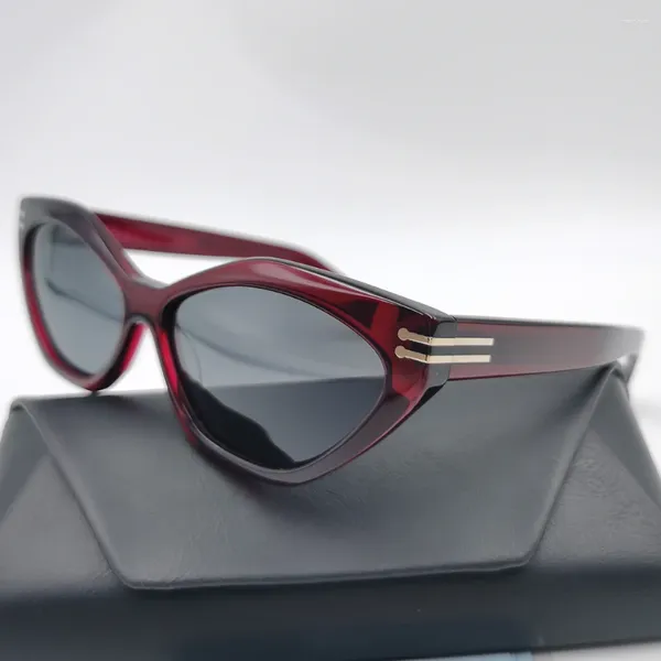 Óculos de sol 2023 designer de moda mulheres acetato clássico gato olho elegante óculos para feminino vintage polarizado uv400 óculos