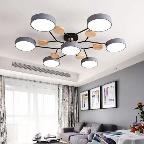 Moderne Block leichte Wohnzimmer LED LED Kronleuchter Schlafzimmer Deckenlampe Küche Deckenkraut Kronleuchter Innenleuchten Home Dekorative Lampe