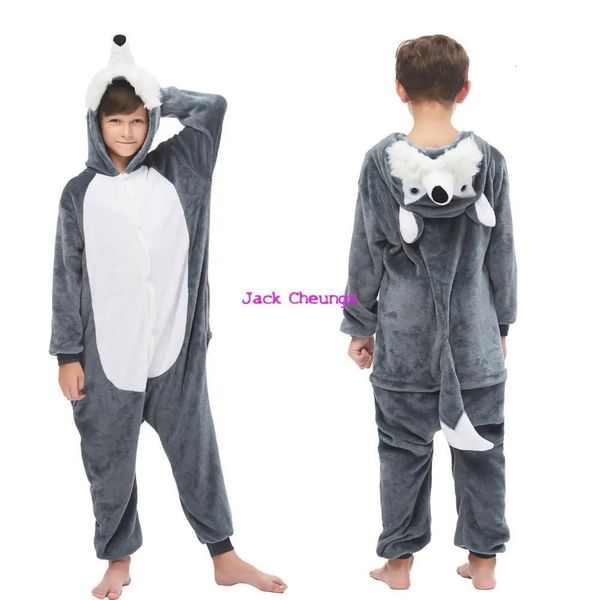 Strampler Kinder Pyjamas Einhorn Onesies Pyjamas Tier Kigurumi Wolf Kostüm Cartoon Anime Cosplay Kleidung für Kinder 231113