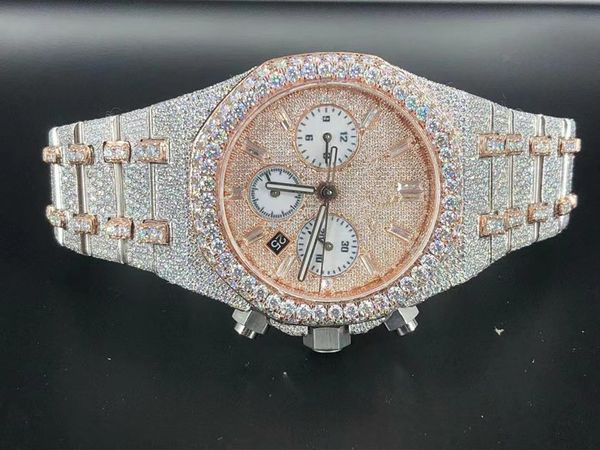 Luxusuhren Herrenuhr Designeruhren hochwertige Uhrwerkuhren Herren Moissanit-Uhr Iced Out-Uhr Diamantuhr Montre automatische mechanische Uhr 020