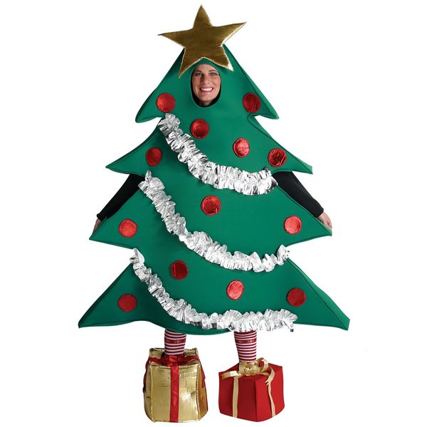 Thema Christmas Tree Cosplay Unisex iatable Kostüm für lustige Bühne Performance CostumEgift -Shaped -Schuhe Accessoires 231113