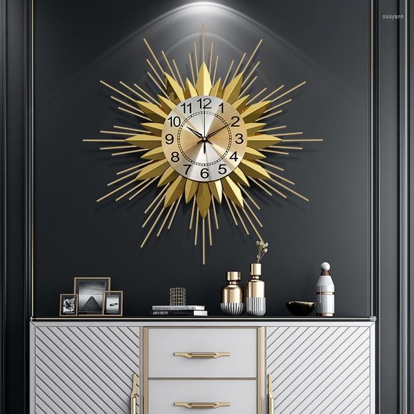 Wanduhren Art Minimalismo Living Room Silent Modern Metal Luxury Clock Aesthetic Nordic Horloge Murale Home Decoration WWH20XP