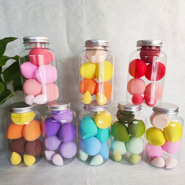 Make -up -Werkzeuge 57pcs Schönheit Ei Set Kürbis Wassertropfen Puff Bunte Kissen Kosmestische Schwammwerkzeug nass und trockener Gebrauch 230413