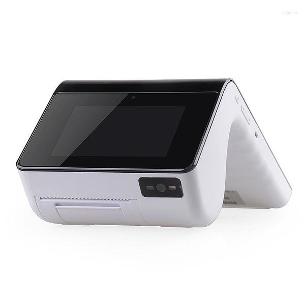 Sistema de Pos Android de Touch Capacition de polegadas com impressora de 58 mm NFC Barcode Scanner tudo em um PT7003