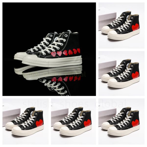 chaussures de toile starss motion chaussures baskets de créateurs hommes plate-forme con toutes les chaussures avec des yeux coeurs 1970 années 1970 grands yeux beige noir classique baskets de skateboard décontractées