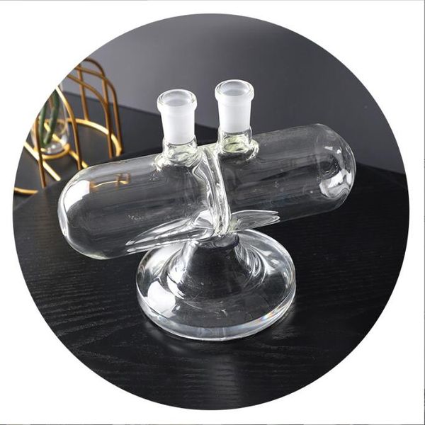 ACOOK 14mm Femmina Giunto Bong in vetro per acqua Pipa Dab Oil Rigs Infinity Cascata Bong in vetro Design unico Gravità invertibile con ciotola