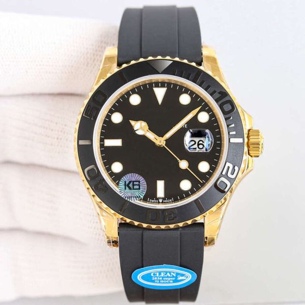 Lüks yatMaster Menwatch Elmas İzler Erkekler Ice Out Men 2p80 Mekanik Hareket Uhr Taç Aşağı Montre Full Diamond Rolx Reloj